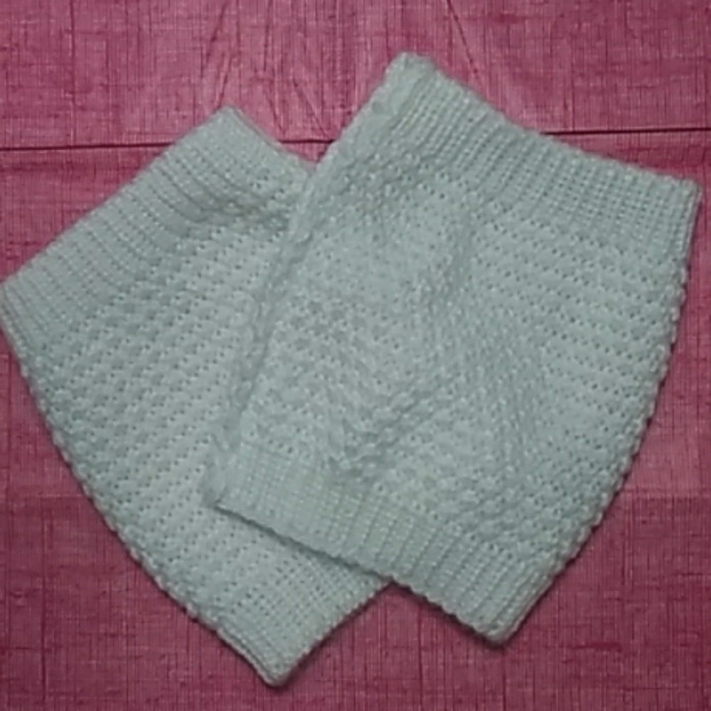 Ivory Mittens ❄️ Ankle Warmers